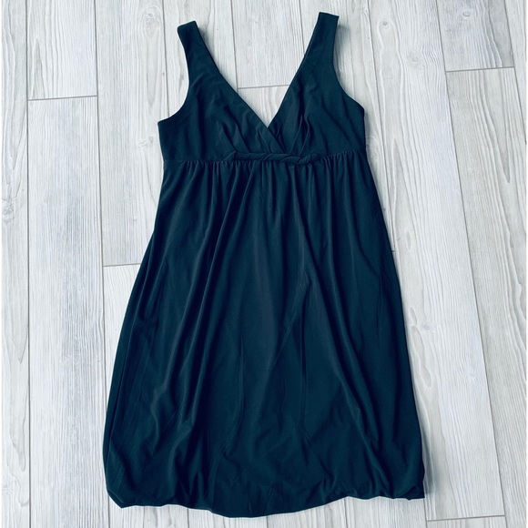 😎☀️ NEW A•B•S Essentials BLACK Bubble Dress Sm - Picture 2 of 10